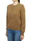 Women's Small Red Wappen Cardigan P1 N079 3 Brown - COMME DES GARCONS PLAY - BALAAN 4