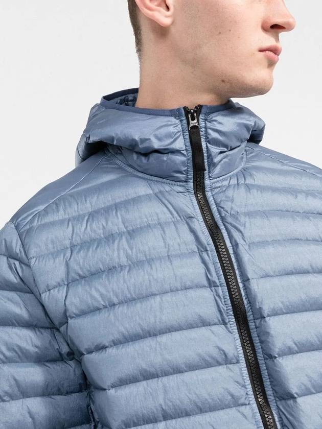 Loom Woven Chambers R-Nylon Down-TC Packable Jacket Light Blue - STONE ISLAND - BALAAN 3