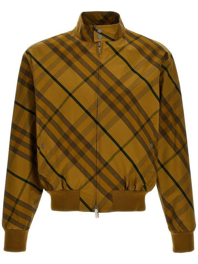 Check Bomber Jacket Yellow - BURBERRY - BALAAN 2