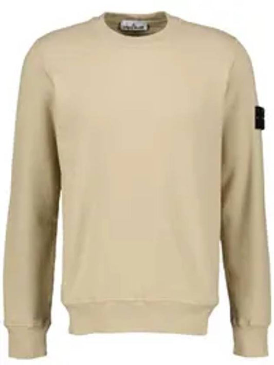 Wappen Patch Crew Neck Sweatshirt Beige - STONE ISLAND - BALAAN 1