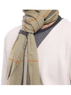 Checked Wool Scarf Green - BURBERRY - BALAAN 6