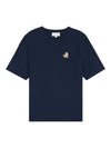 Speedy Fox Patch Comfort Short Sleeve T Shirt Navy - MAISON KITSUNE - BALAAN 1