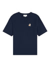 Speedy Fox Patch Comfort Short Sleeve T-Shirt Navy - MAISON KITSUNE - BALAAN 1