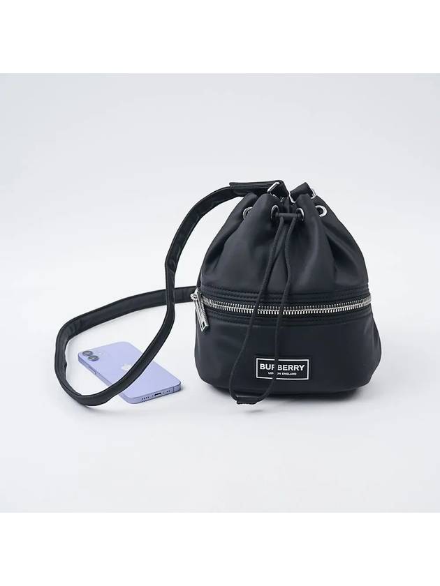 RYLE Nylon Bucket Bag Black - BURBERRY - BALAAN 2