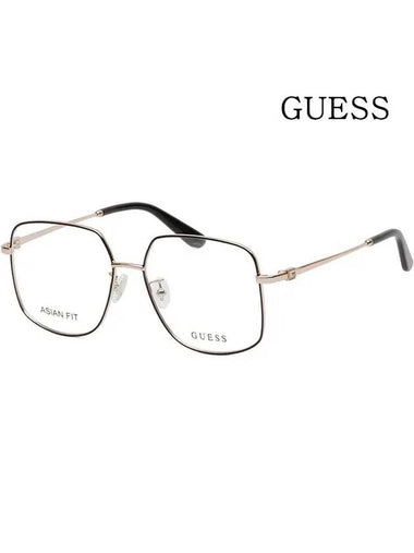 Glasses frame GU2839D 005 square men women metal frame Asian fit - GUESS - BALAAN 1