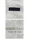125SP244216F 127 Essential Spring Logo V neck Short Sleeve T shirt Light Heather Gray Men s TLS - FEAR OF GOD - BALAAN 5