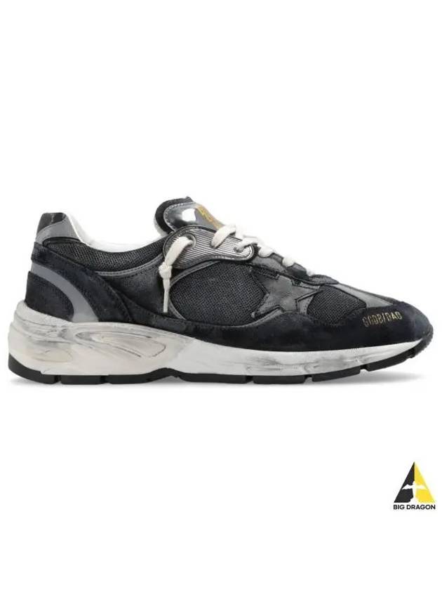 Running Leather Mesh Suede Low Top Sneakers Dark Blue - GOLDEN GOOSE - BALAAN 2