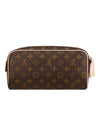 Dopp Kit Toilet Monogram Canvas Pouch Bag Brown - LOUIS VUITTON - BALAAN 1