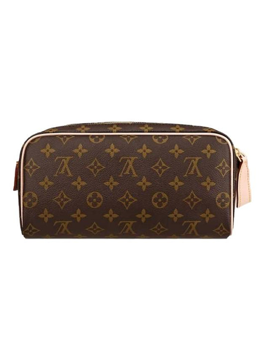 Dopp Kit Toilet Monogram Canvas Pouch Bag Brown - LOUIS VUITTON - BALAAN 1