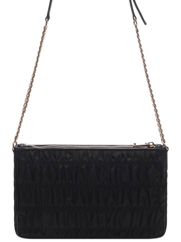 Pocono Gaufre Chain Shoulder Bag Black Gold - PRADA - BALAAN 5