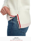 4 Bar Stripe Cotton Sweatshirt White - THOM BROWNE - BALAAN 9