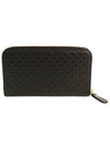 Microshima Zipper Long Wallet Black - GUCCI - BALAAN 3