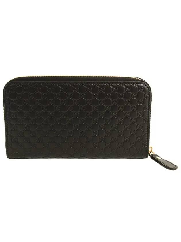 Microshima Zipper Long Wallet Black - GUCCI - BALAAN 3