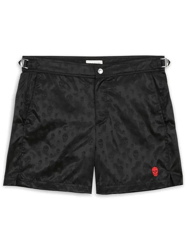 skull print shorts black - ALEXANDER MCQUEEN - BALAAN 1