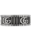 GG Marmont Silver Ring with Bouble G Detail - GUCCI - BALAAN 4