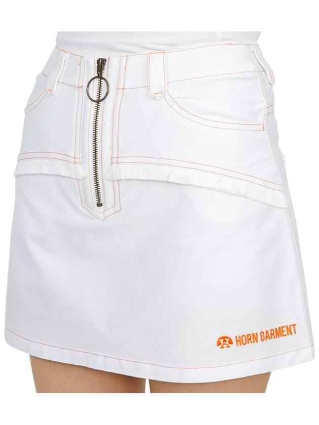 Women's Second Jersey Skirt White - HORN GARMENT - BALAAN 9