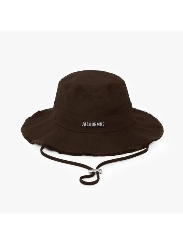 Le Bob Artichaut Cotton Bucket Hat Brown - JACQUEMUS - BALAAN 3