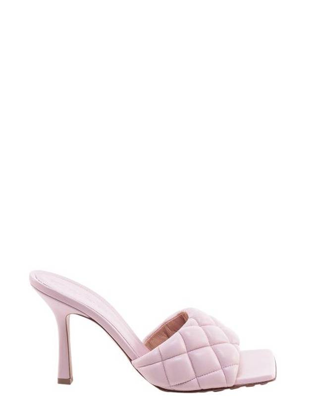 Quilted Nappa Sandal Heels Light Pink - BOTTEGA VENETA - BALAAN 2