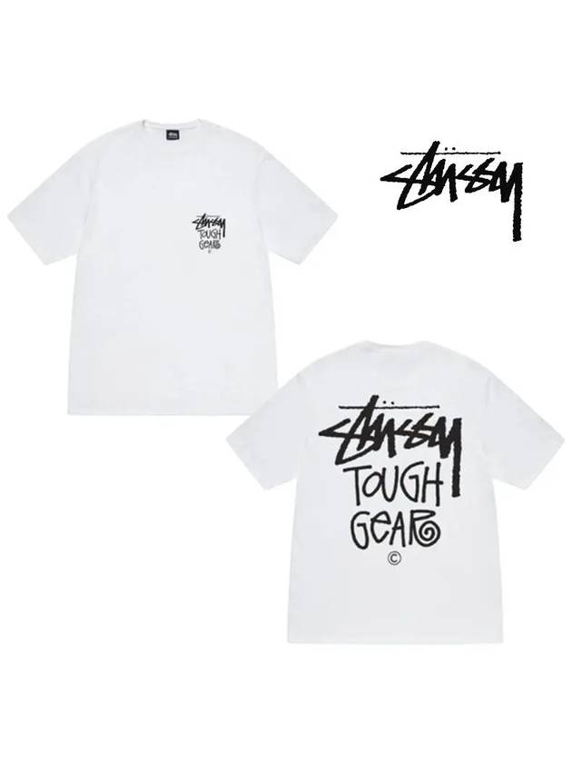 Tough Gear Short Sleeve T-Shirt White - STUSSY - BALAAN 2