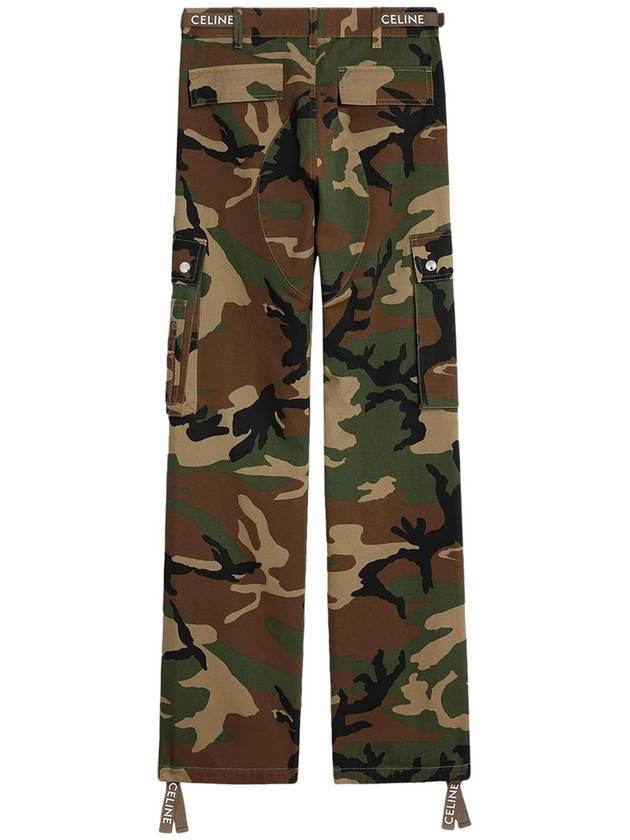 Camouflage Cargo Straight Pants - CELINE - BALAAN 4