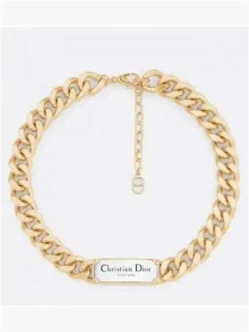 N2064 012 CD COUTURE Chain Link Necklace 931851 - DIOR - BALAAN 1