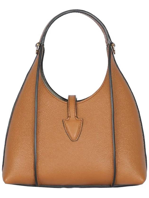 T Timeless Leather Micro Shoulder Bag Brown - TOD'S - BALAAN 4