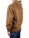 Shadow Project Embroidery Cotton Fleece Hoodie Brown - STONE ISLAND - BALAAN 5