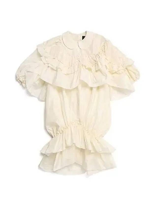 One piece ruffle collar cream - SIMONE ROCHA - BALAAN 1