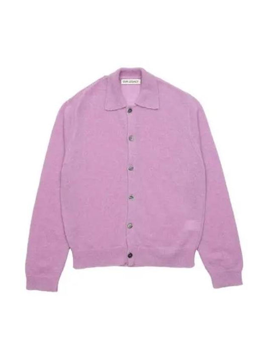 Evening Polo Alpaca Cardigan Pink - OUR LEGACY - BALAAN 2