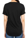 Koldi Linen Short Sleeve T-Shirt Black - ISABEL MARANT ETOILE - BALAAN 5