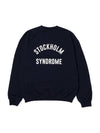 Men's Logo Print Sweatshirt Navy - STOCKHOLM SYNDROME - BALAAN 2