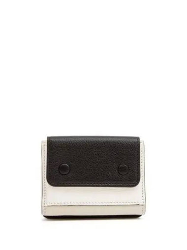 4 Stitch Flap Coin Pocket Half Wallet Black Grey White SA3UI0012 P6423 HA194 1136287 - MAISON MARGIELA - BALAAN 1