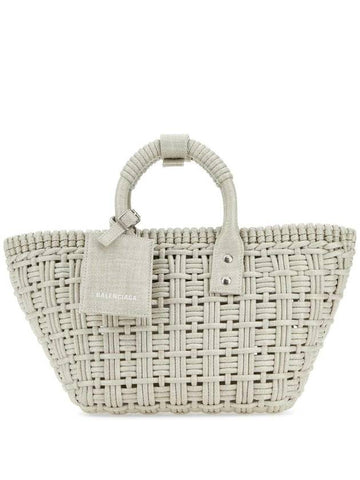 Bistro XS Basket Tote Bag Abbey Stone - BALENCIAGA - BALAAN 1