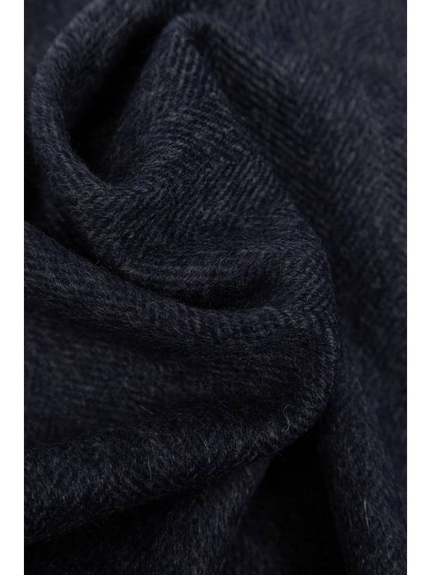 FERRAGAMO Cashmere Scarf, Men's, Navy Blue - SALVATORE FERRAGAMO - BALAAN 3