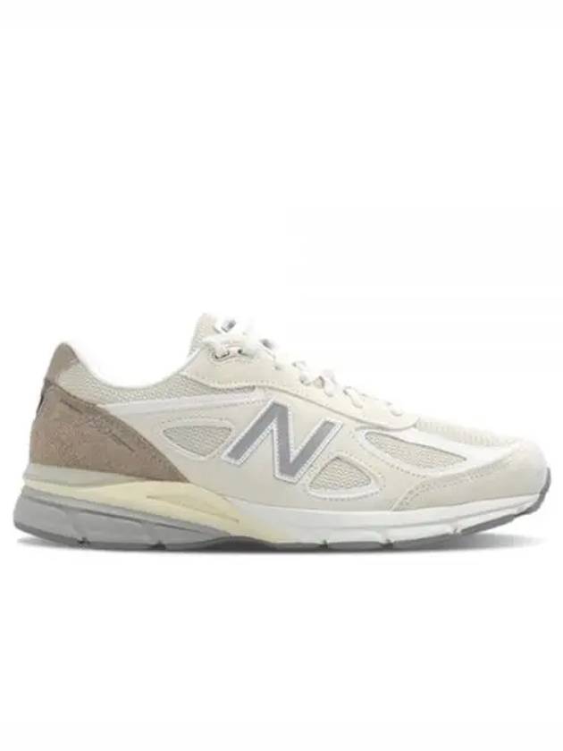 990V4 Low Top Sneakers Cream White - NEW BALANCE - BALAAN 2