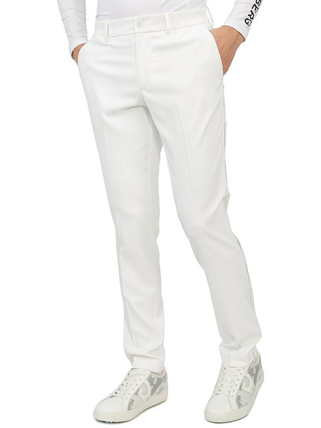 Men's Stuart Striped Pants White - J.LINDEBERG - BALAAN 7