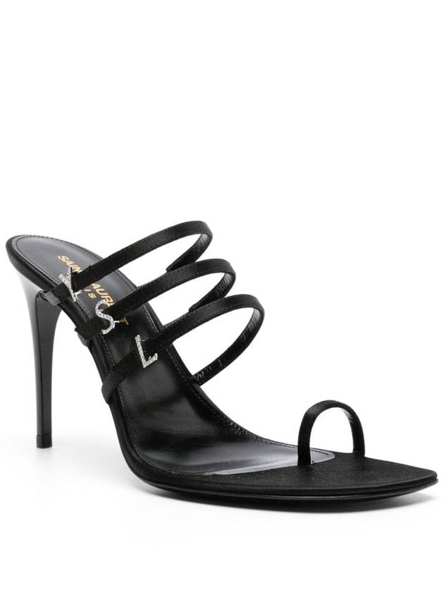 Sandals 7752149QNAG1000 BLACK - SAINT LAURENT - BALAAN 4