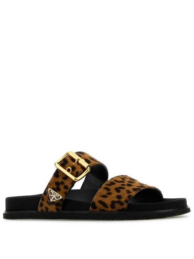 Printed leather slide 1XX715 XRY F0151 - PRADA - BALAAN 3