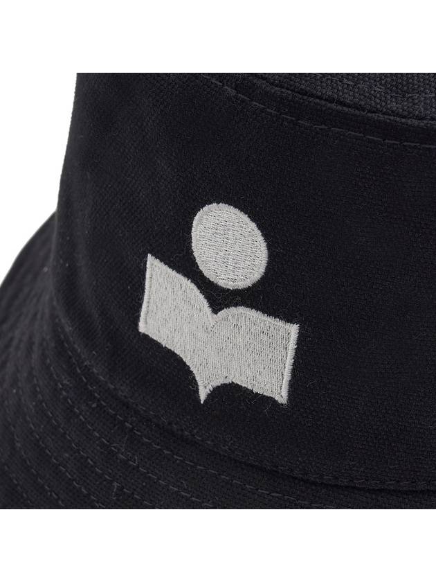 Hailey Embroid Logo Bucket Hat Black - ISABEL MARANT - BALAAN 7