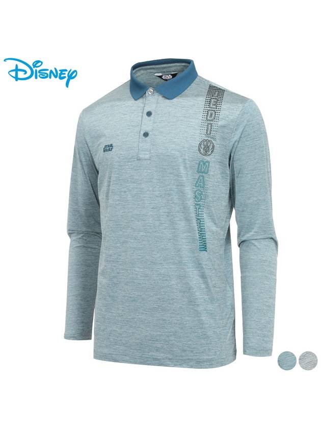 melange color scheme PK long sleeve collar t-shirt DN1MTS011 - DISNEY GOLF - BALAAN 1