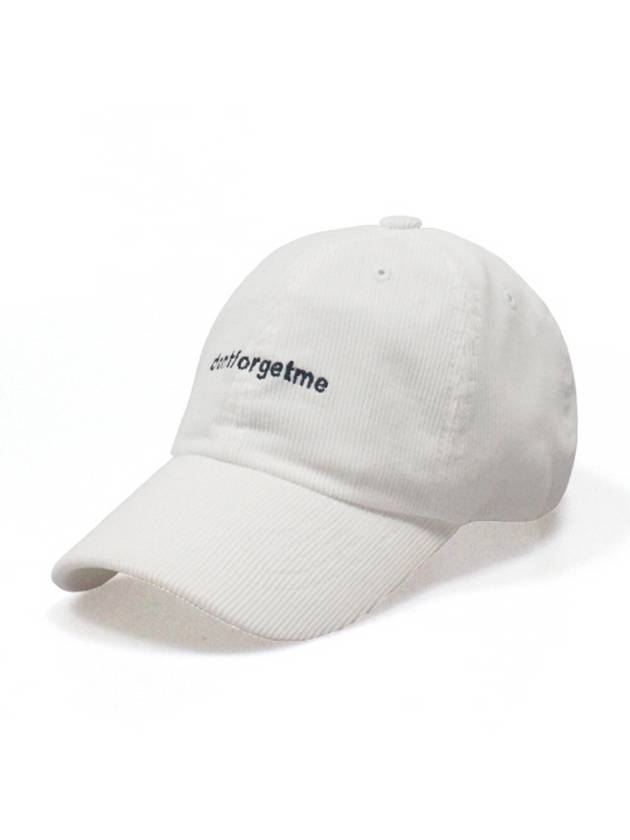 Corduroy Ball Cap White P00000IJ - DONTFORGETME - BALAAN 2