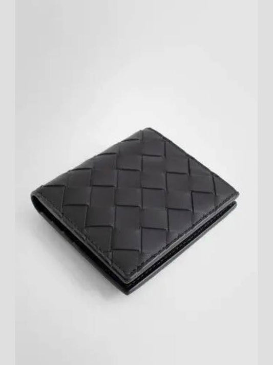 Intrecciato Slim Half Wallet Black - BOTTEGA VENETA - BALAAN 2