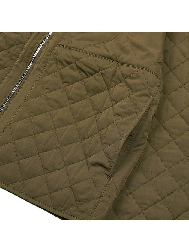 Maison Kitsune Men's Foxhead Quilted Jacket LM02106WQ4016 KHAKI - MAISON KITSUNE - BALAAN 7