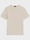 Men's Essential Cosmos Short Sleeve T-Shirt Beige - THEORY - BALAAN 2