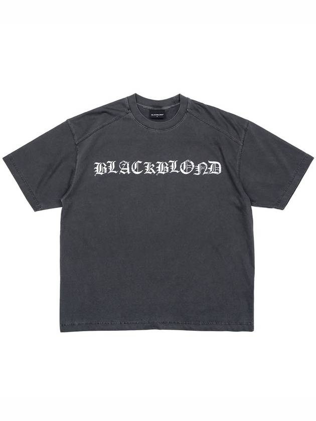 BBD Crushed Faith Pigment T Shirt Charcoal - BLACKBLOND - BALAAN 3