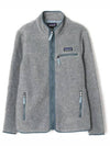 Women's Retro Pile Fleece Zip-up Jacket Salt Grey - PATAGONIA - BALAAN 2