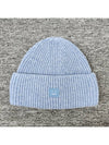 Small Face Logo Beanie Steel Blue - ACNE STUDIOS - BALAAN 4