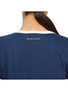 Women's Wellness Club Short Sleeve T-Shirt Navy - SPORTY & RICH - BALAAN 10