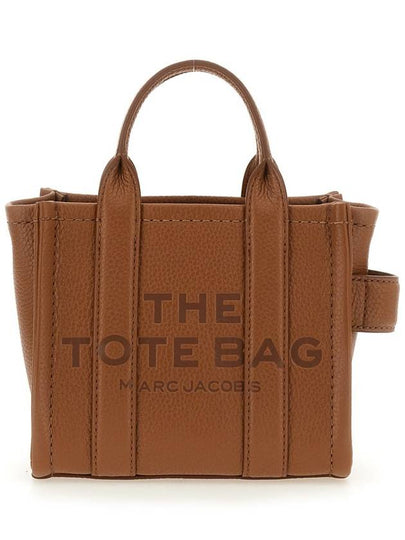 Mini Micro Leather Tote Bag Brown - MARC JACOBS - BALAAN 2