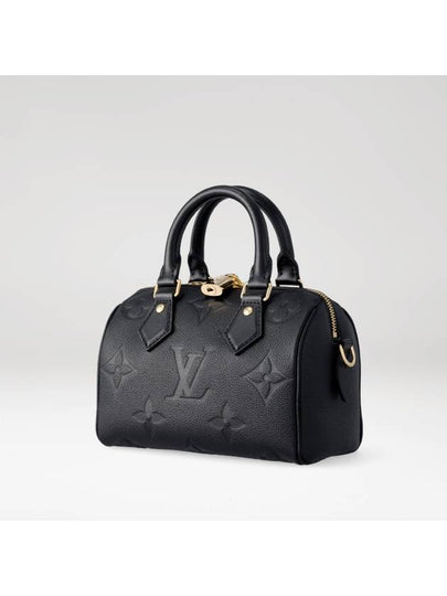 Speedy Bandouliere 20 Monogram Empreinte Strap Tote Bag Black - LOUIS VUITTON - BALAAN 2